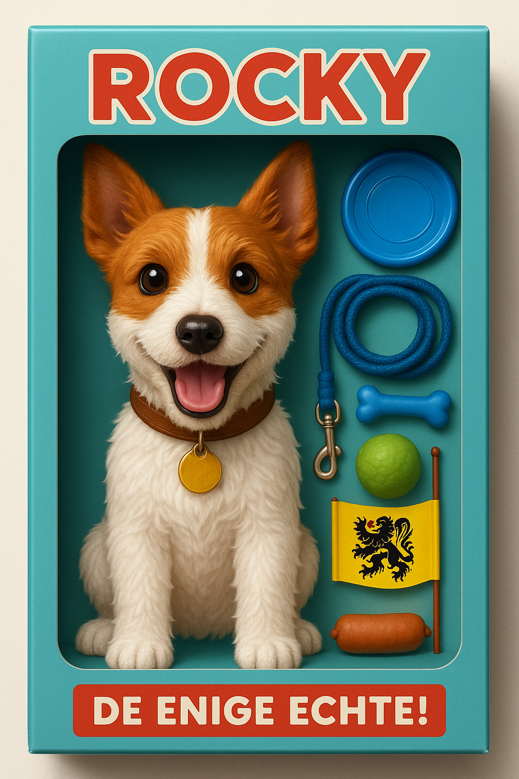 Digitaal hondenportret (PNG - geen fysiek product)